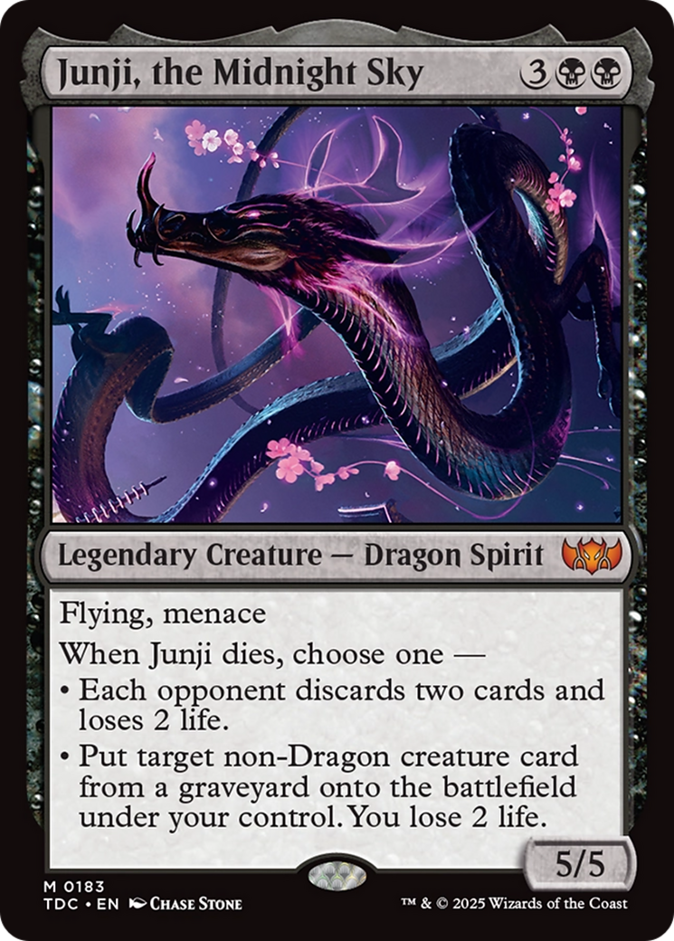 Junji, the Midnight Sky [Tarkir: Dragonstorm Commander] | Rook's Games and More