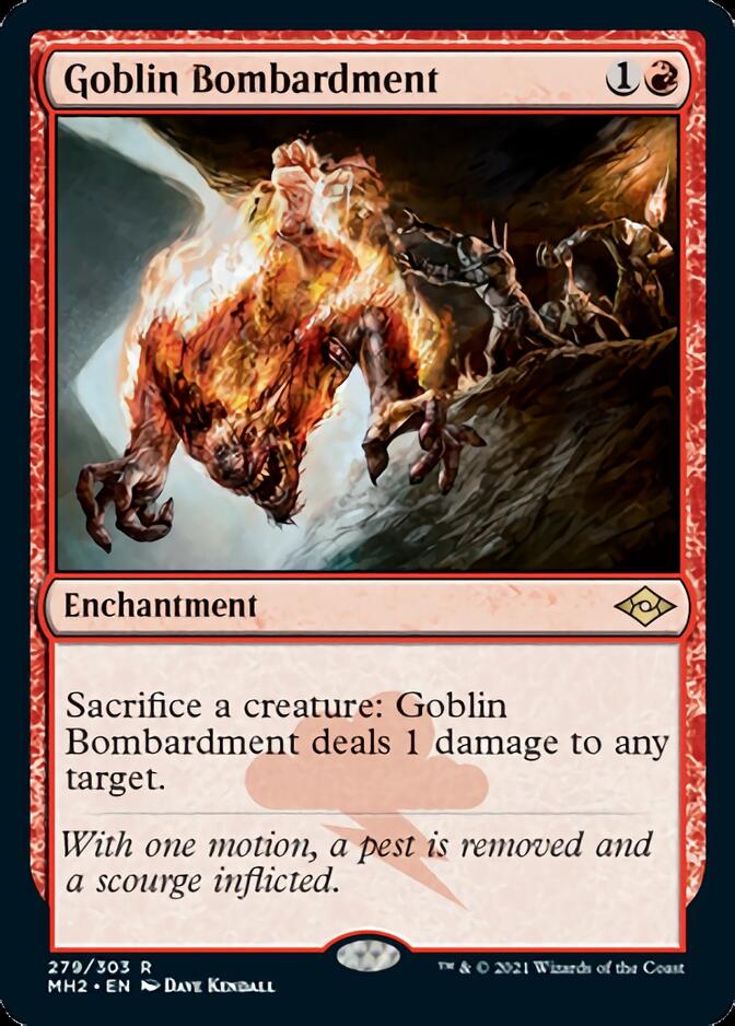 Goblin Bombardment (Foil Etched) [Modern Horizons 2] | Rook's Games and More