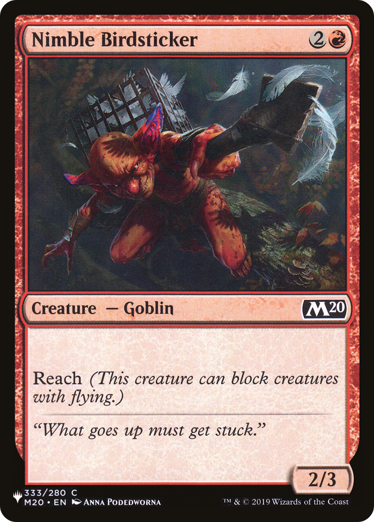 Nimble Birdsticker [The List] | Rook's Games and More