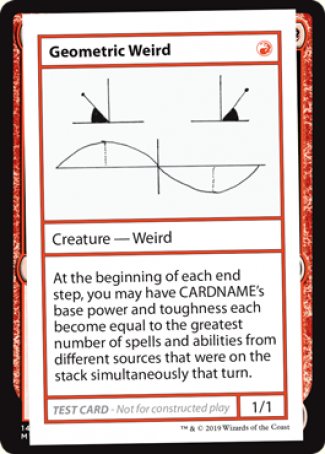 Geometric Weird (2021 Edition) [Mystery Booster Playtest Cards] | Rook's Games and More