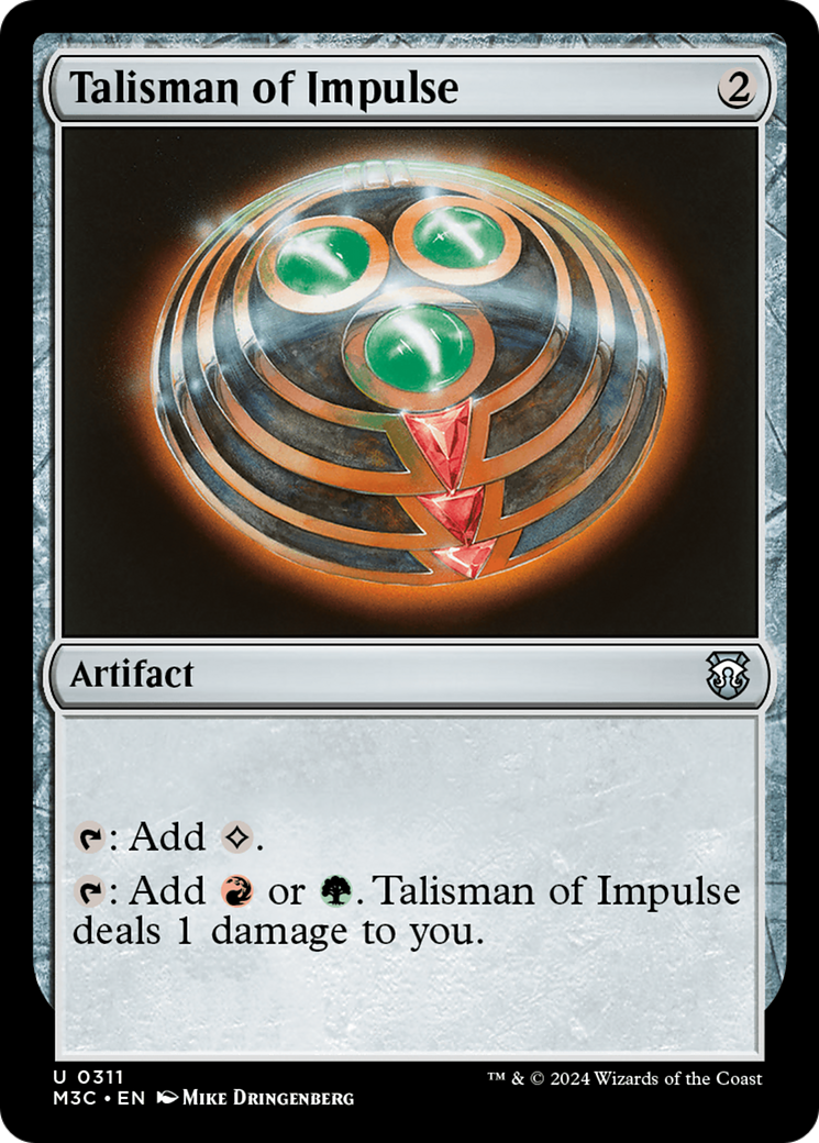 Talisman of Impulse (Ripple Foil) [Modern Horizons 3 Commander] | Rook's Games and More