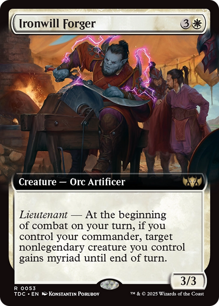 Ironwill Forger (Extended Art) [Tarkir: Dragonstorm Commander] | Rook's Games and More