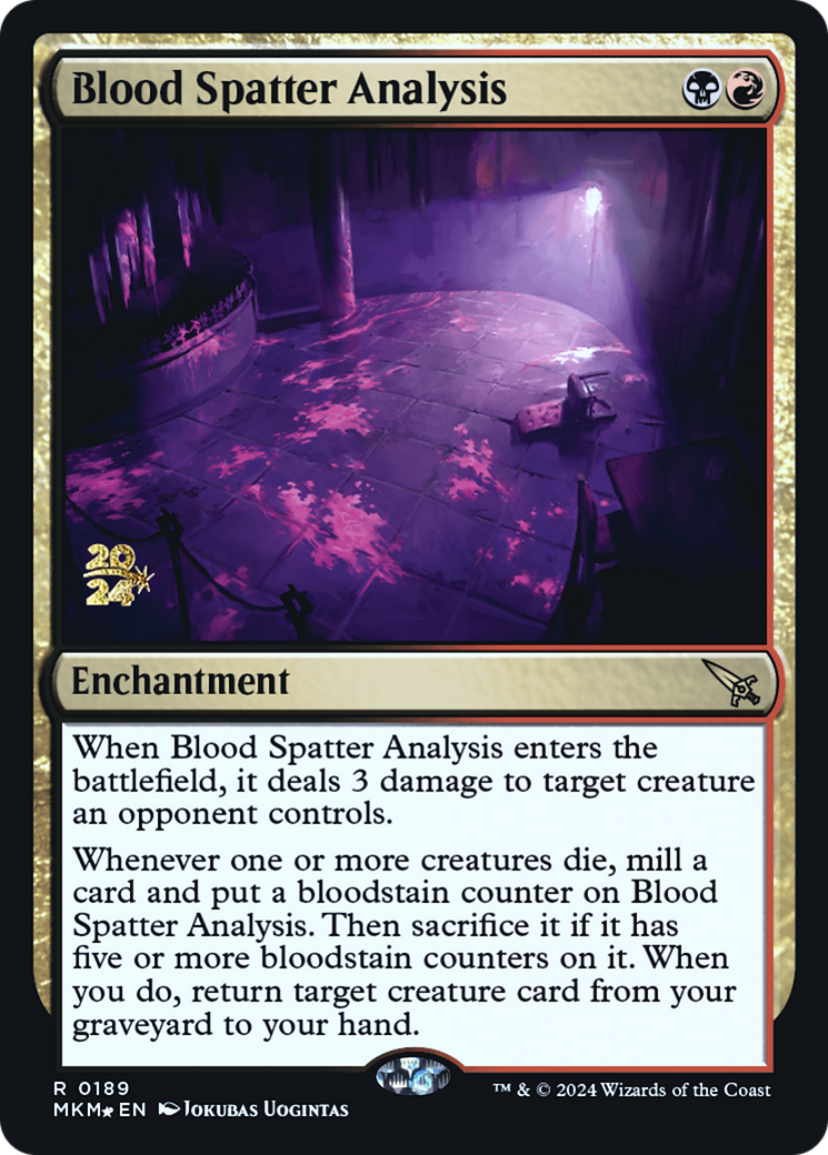 Blood Spatter Analysis [Murders at Karlov Manor Prerelease Promos] | Rook's Games and More