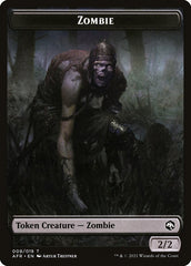 Zombie // Dog Illusion Double-Sided Token [Dungeons & Dragons: Adventures in the Forgotten Realms Tokens] | Rook's Games and More