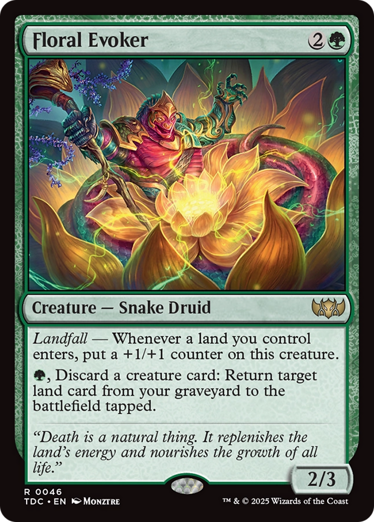 Floral Evoker [Tarkir: Dragonstorm Commander] | Rook's Games and More