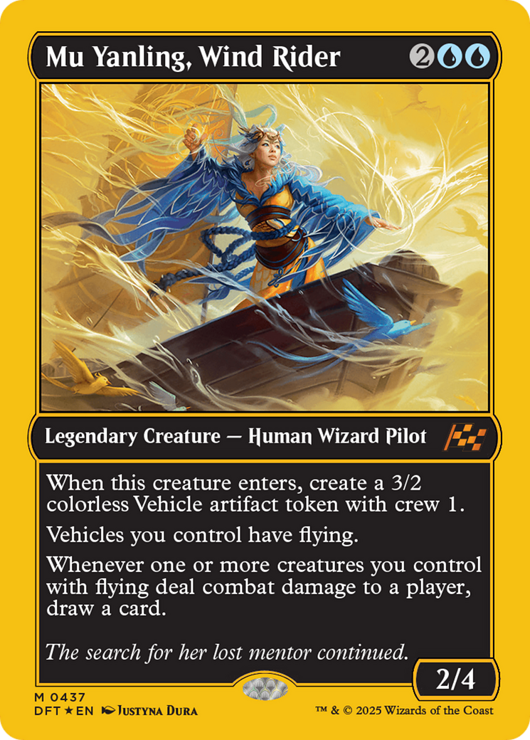 Mu Yanling, Wind Rider (First-Place Foil) [Aetherdrift] | Rook's Games and More