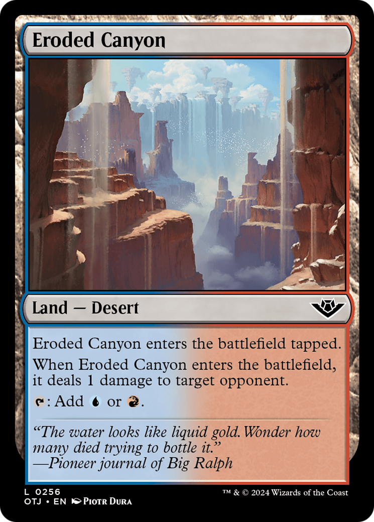 Eroded Canyon [Outlaws of Thunder Junction] | Rook's Games and More