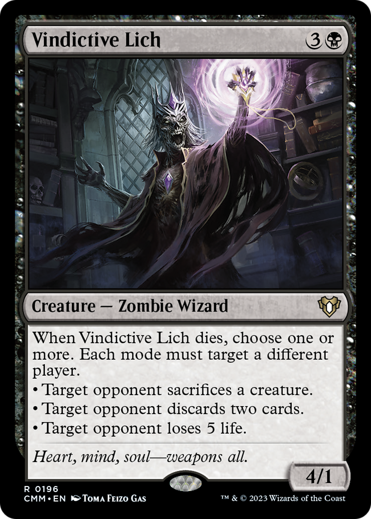 Vindictive Lich [Commander Masters] | Rook's Games and More