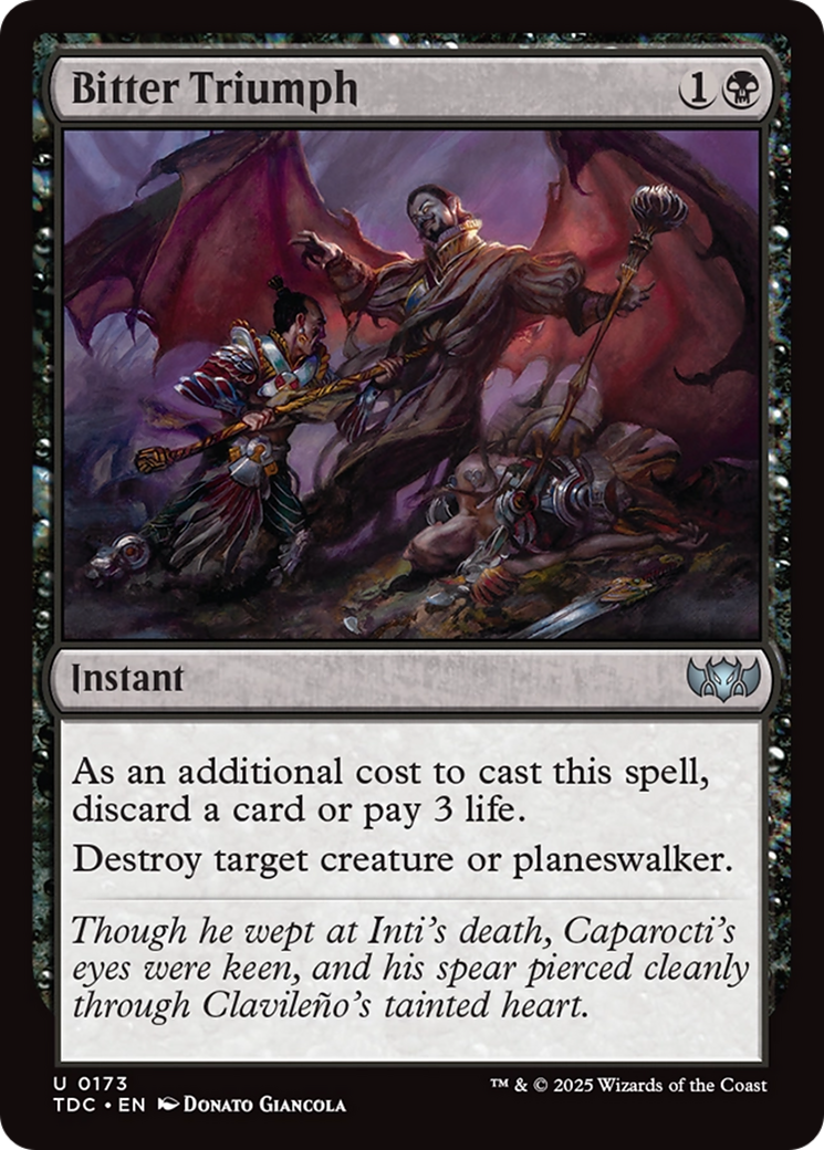 Bitter Triumph [Tarkir: Dragonstorm Commander] | Rook's Games and More