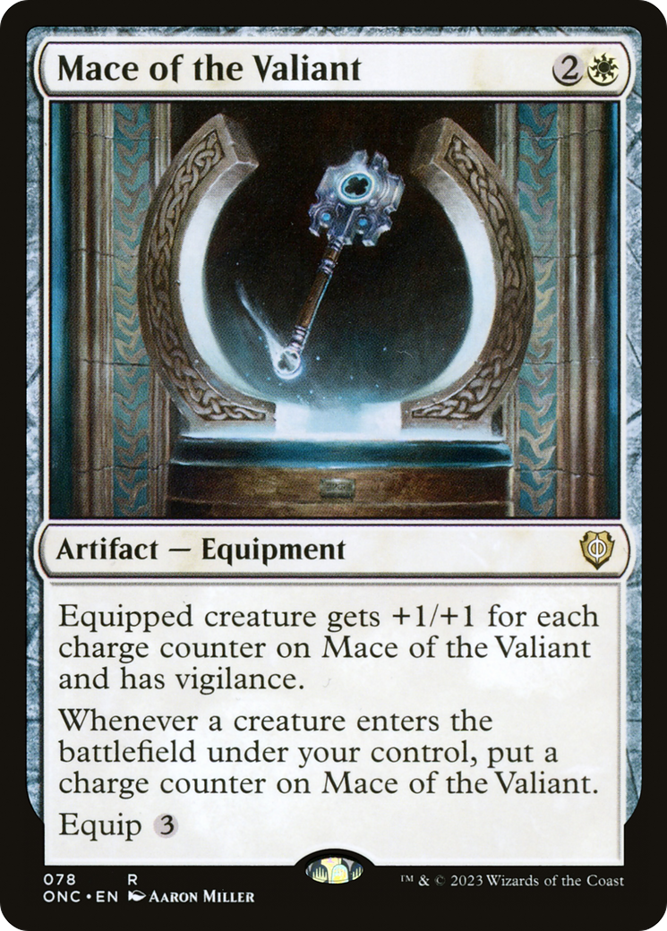 Mace of the Valiant [Phyrexia: All Will Be One Commander] | Rook's Games and More