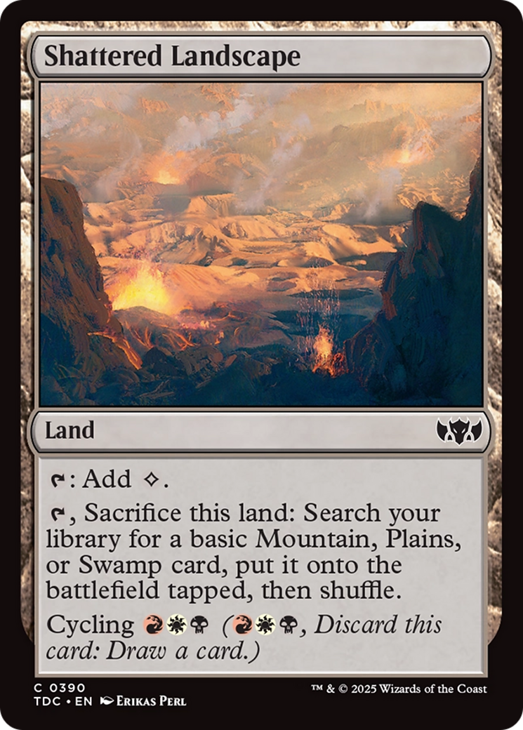 Shattered Landscape [Tarkir: Dragonstorm Commander] | Rook's Games and More
