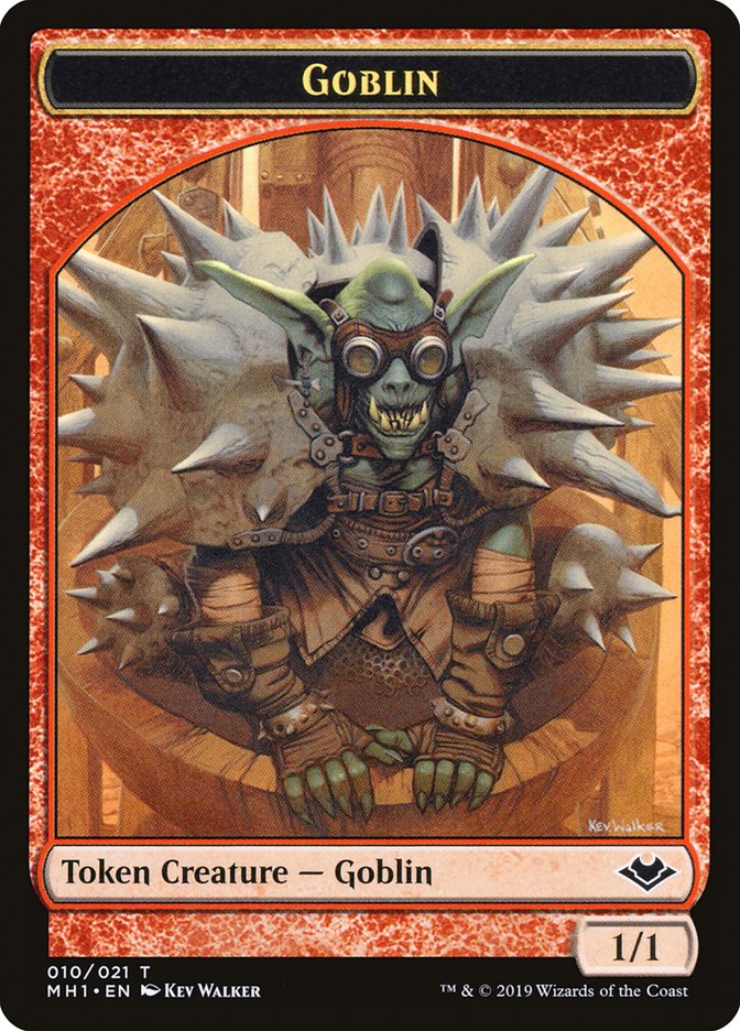 Goblin (010) // Wrenn and Six Emblem Double-Sided Token [Modern Horizons Tokens] | Rook's Games and More