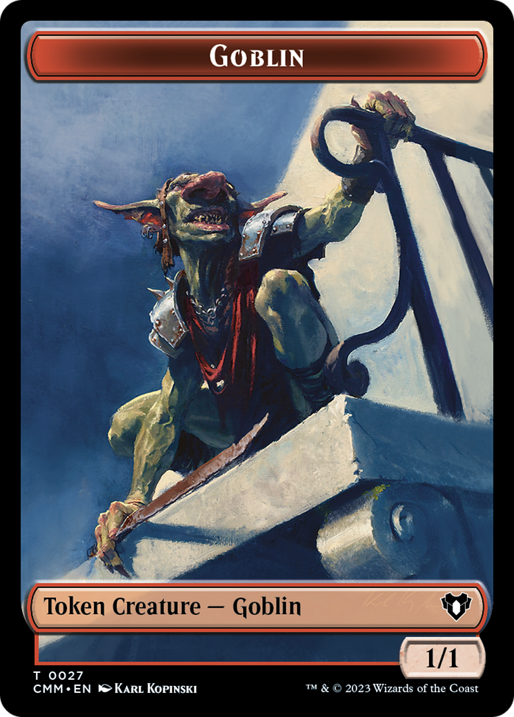 Goblin Token [Commander Masters Tokens] | Rook's Games and More