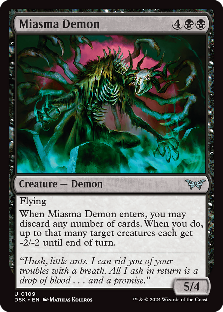 Miasma Demon [Duskmourn: House of Horror] | Rook's Games and More