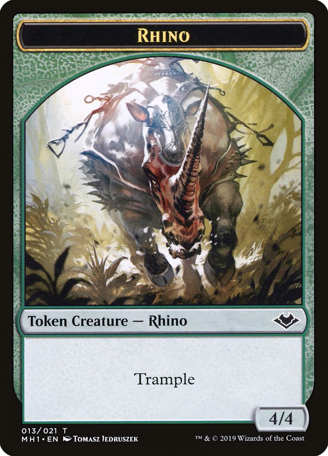 Rhino Token [Modern Horizons Tokens] | Rook's Games and More