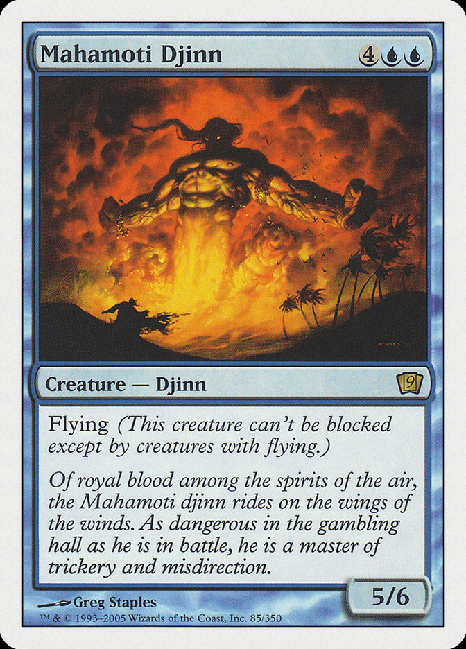 Mahamoti Djinn (9th Edition) [Oversize Cards] | Rook's Games and More