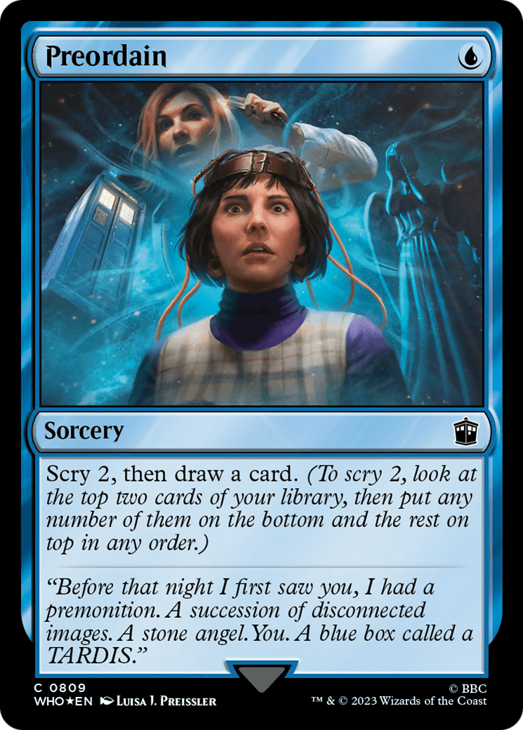Preordain (Surge Foil) [Doctor Who] | Rook's Games and More