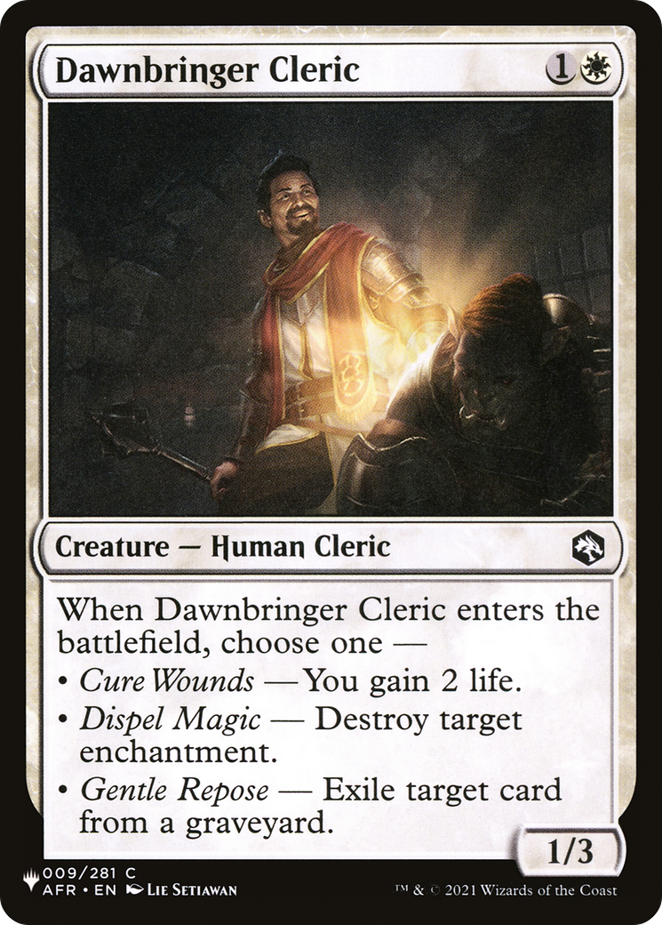 Dawnbringer Cleric [The List Reprints] | Rook's Games and More