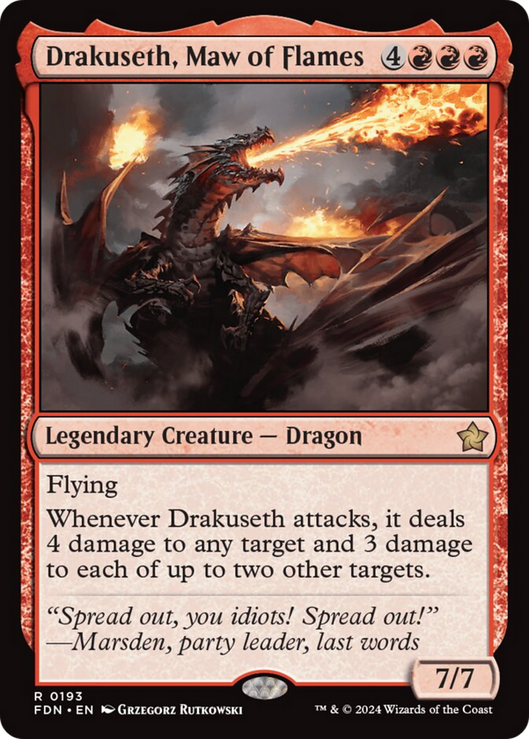 Drakuseth, Maw of Flames [Foundations] | Rook's Games and More