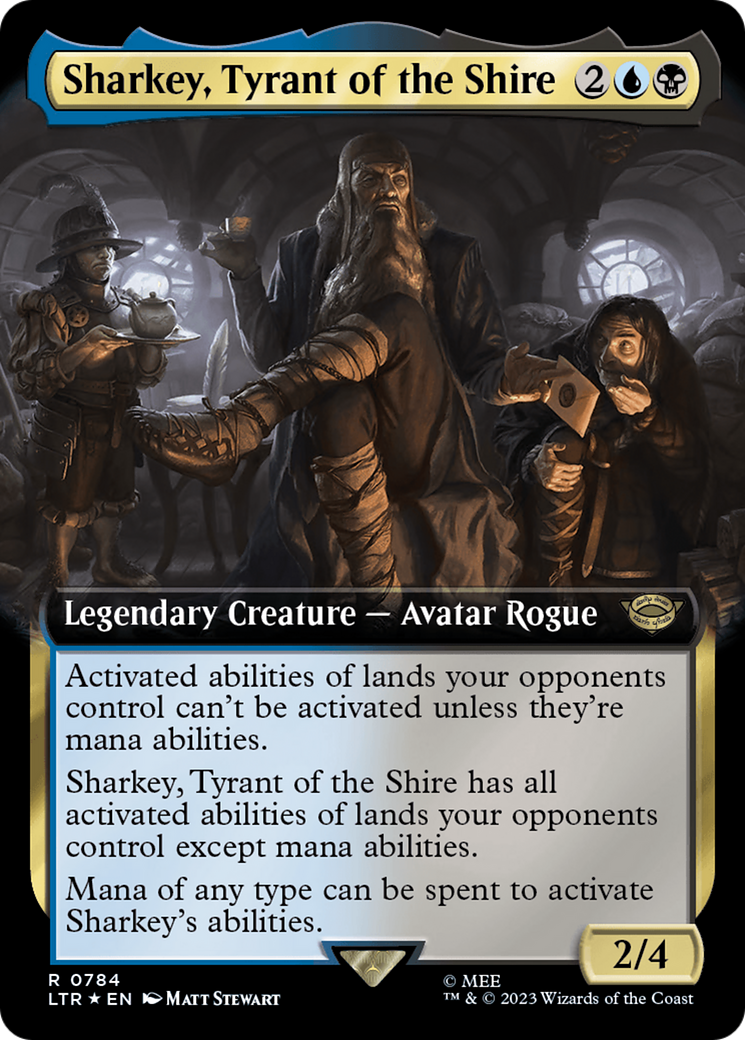 Sharkey, Tyrant of the Shire (Extended Art) (Surge Foil) [The Lord of the Rings: Tales of Middle-Earth] | Rook's Games and More