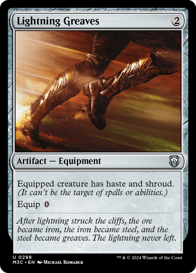 Lightning Greaves [Modern Horizons 3 Commander] | Rook's Games and More