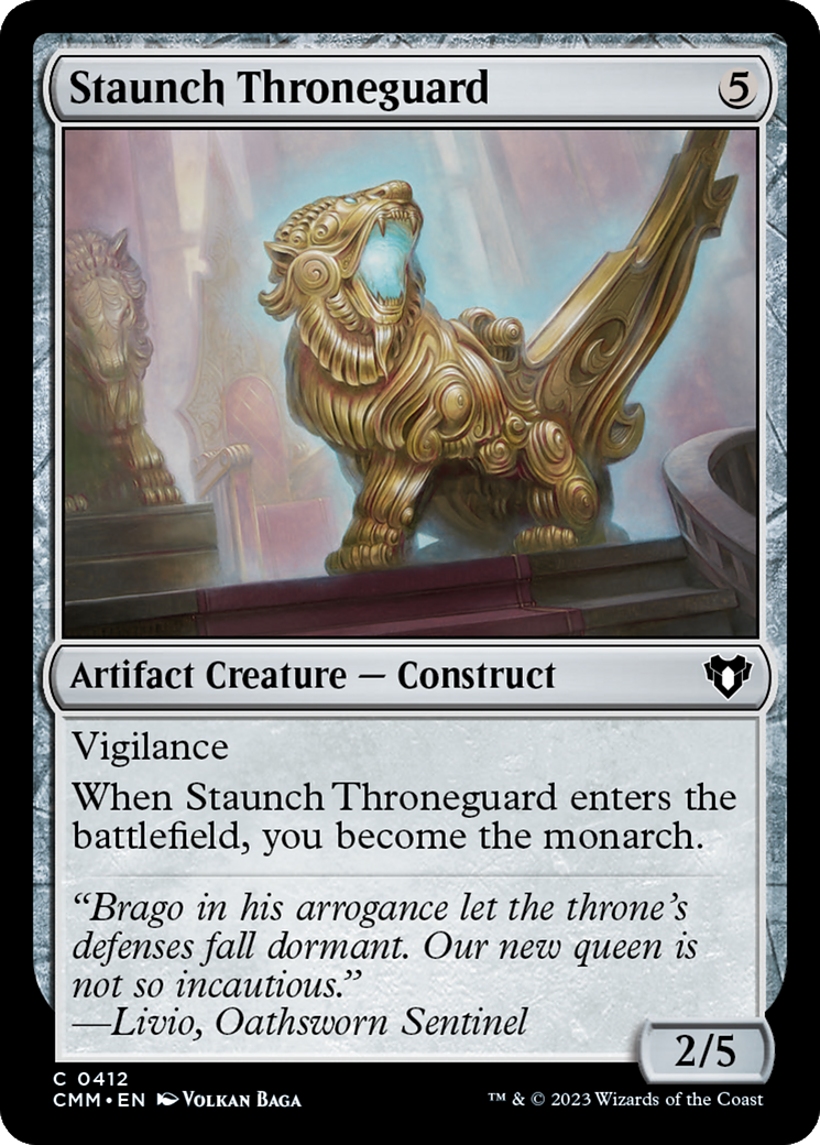 Staunch Throneguard [Commander Masters] | Rook's Games and More