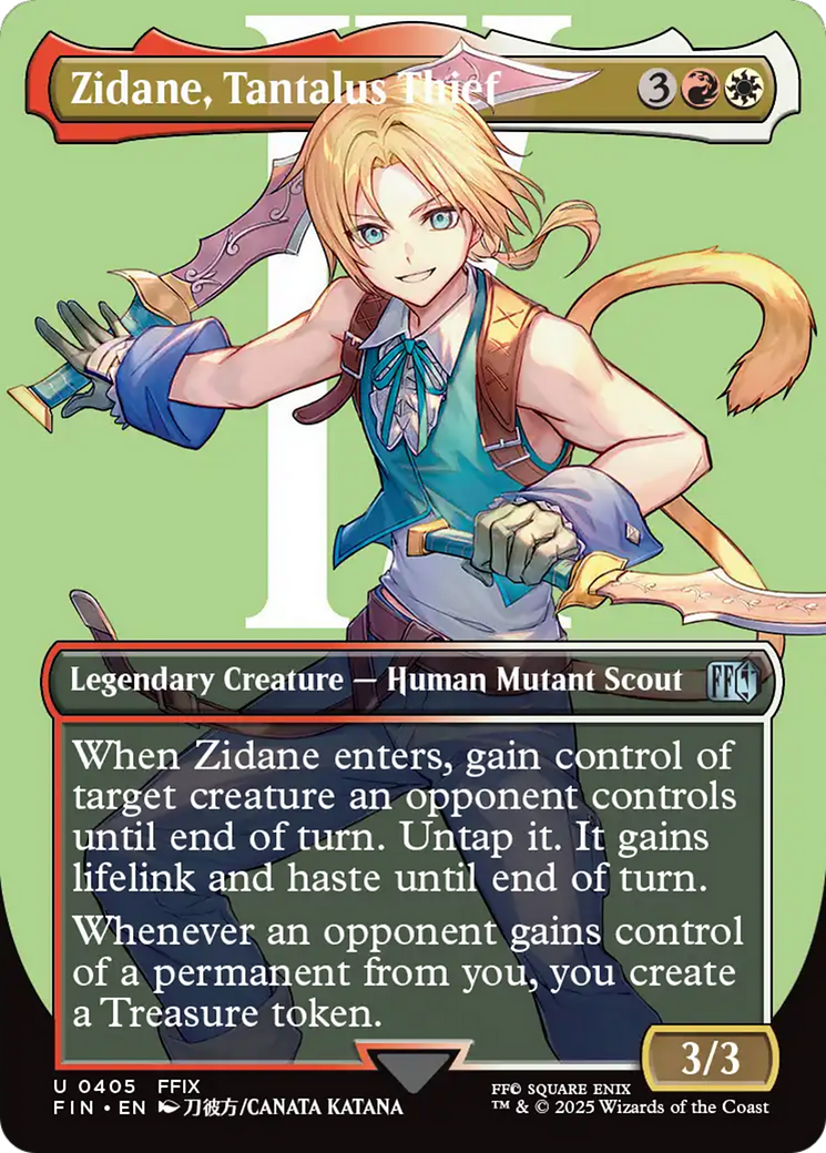 Zidane, Tantalus Thief (Borderless) [FINAL FANTASY] | Rook's Games and More