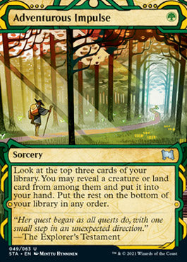 Adventurous Impulse (Foil Etched) [Strixhaven: Mystical Archive] | Rook's Games and More