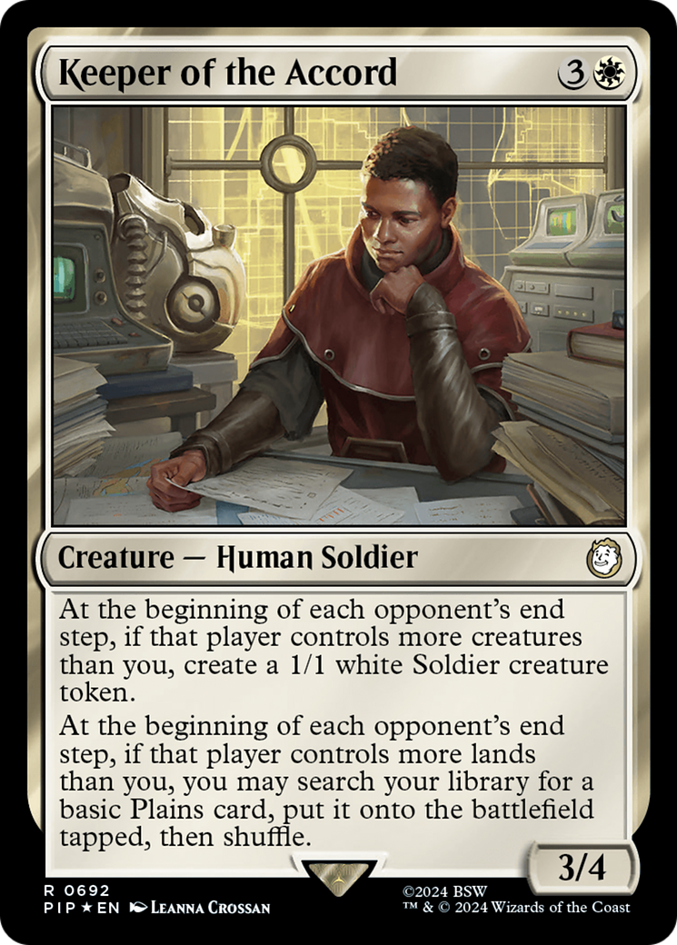 Keeper of the Accord (Surge Foil) [Fallout] | Rook's Games and More