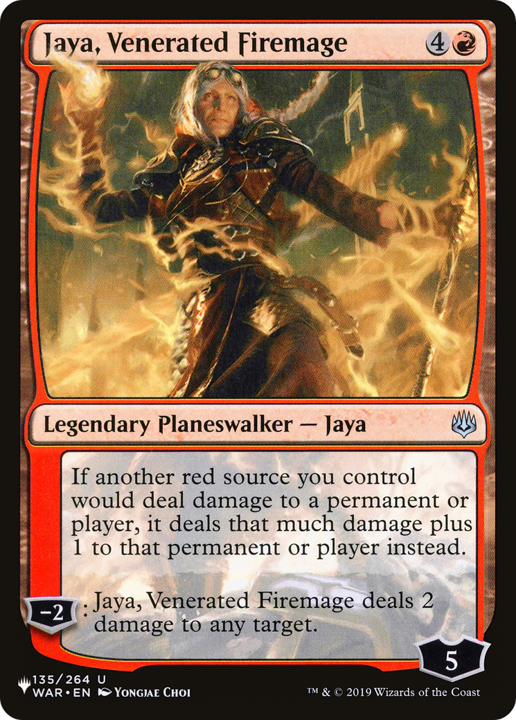 Jaya, Venerated Firemage [The List Reprints] | Rook's Games and More