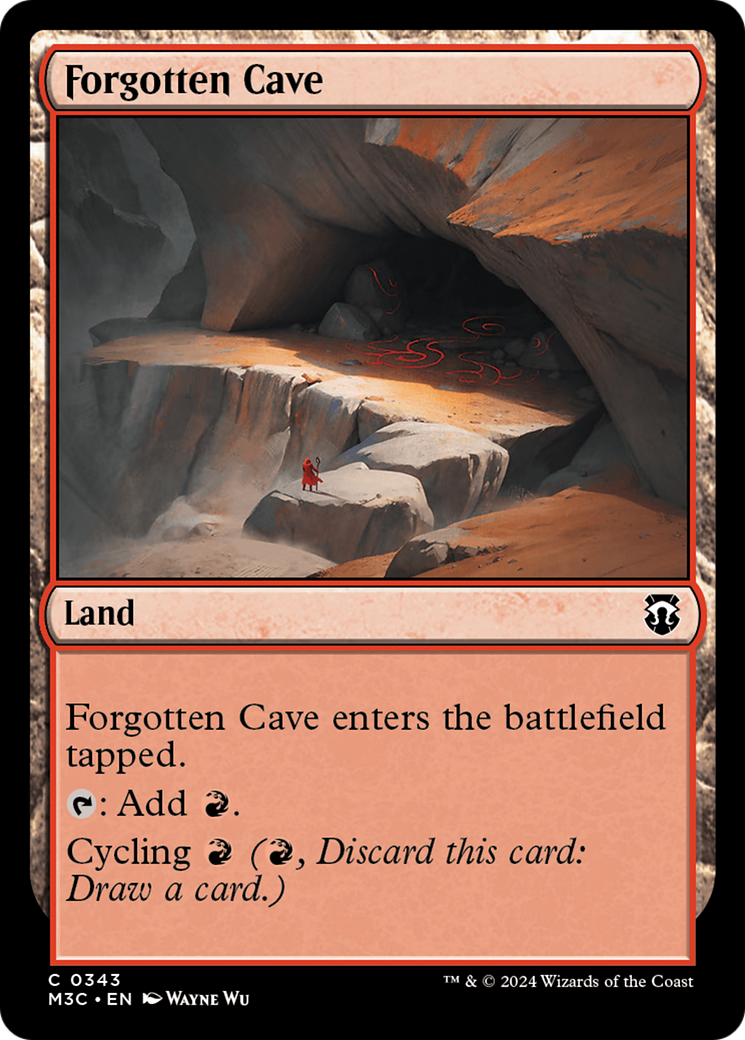 Forgotten Cave (Ripple Foil) [Modern Horizons 3 Commander] | Rook's Games and More