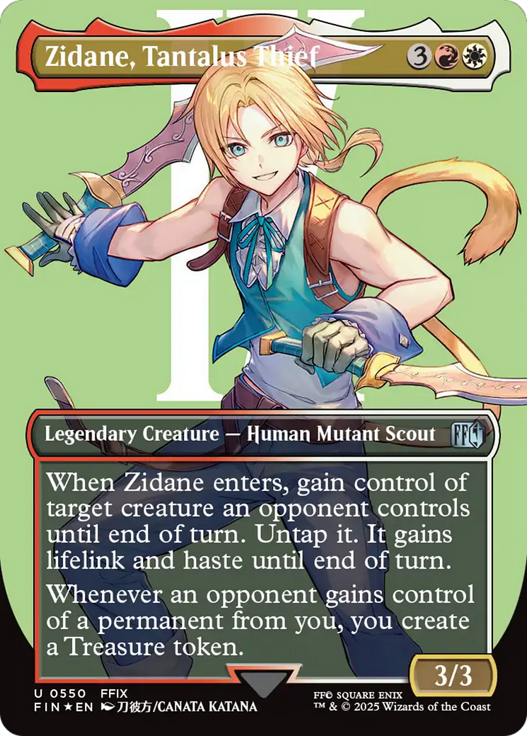 Zidane, Tantalus Thief (Borderless) (Surge Foil) [FINAL FANTASY] | Rook's Games and More