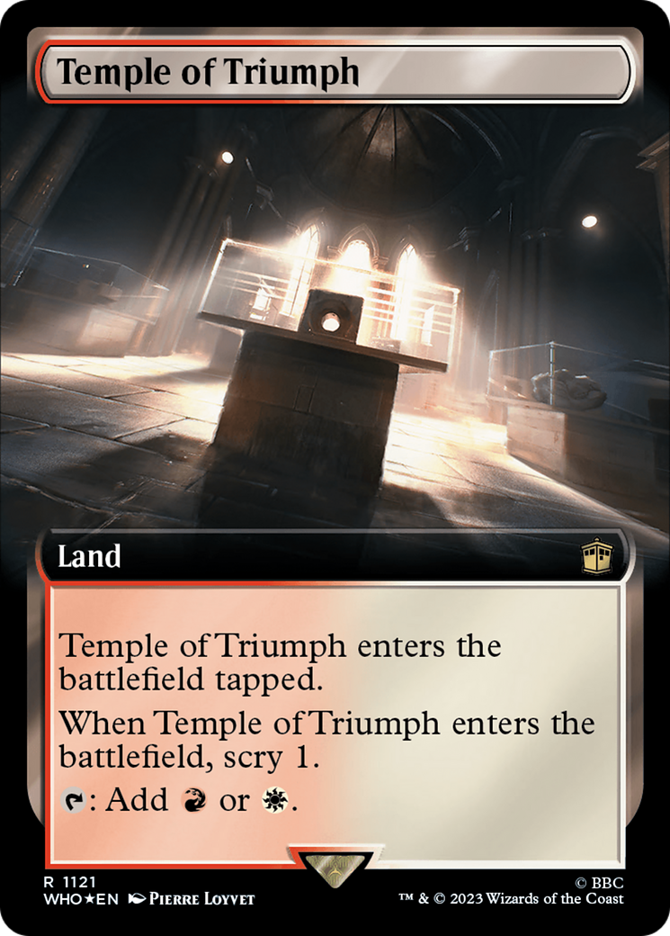 Temple of Triumph (Extended Art) (Surge Foil) [Doctor Who] | Rook's Games and More