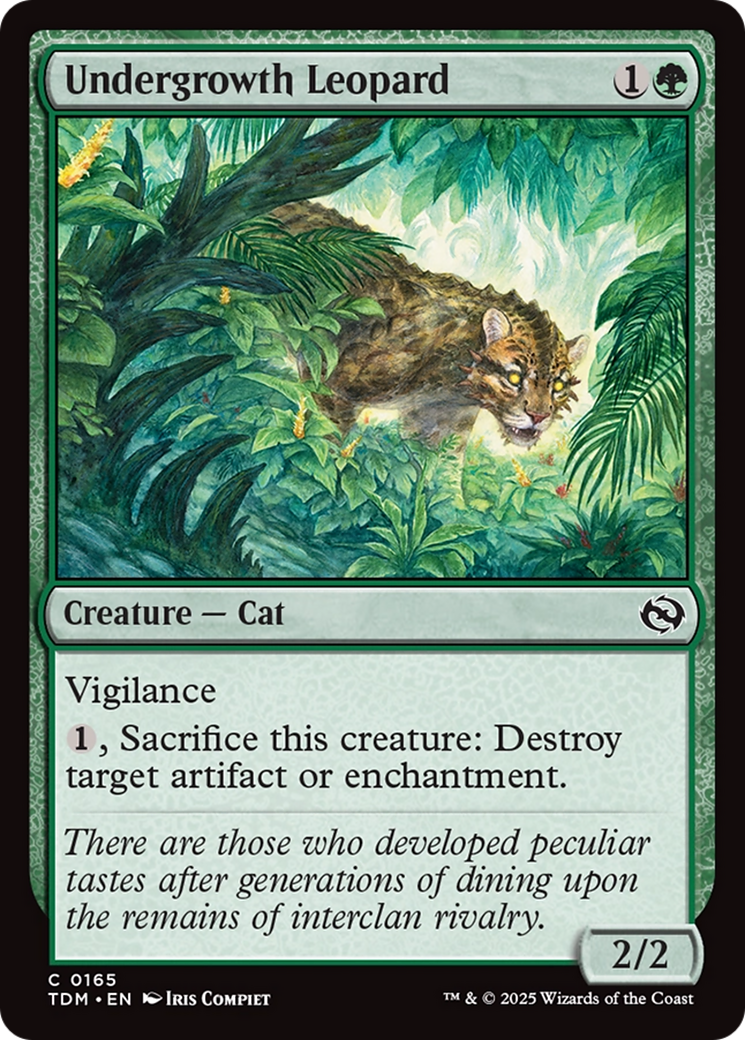 Undergrowth Leopard [Tarkir: Dragonstorm] | Rook's Games and More