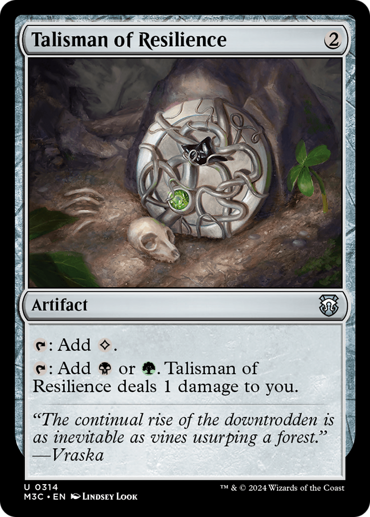 Talisman of Resilience (Ripple Foil) [Modern Horizons 3 Commander] | Rook's Games and More