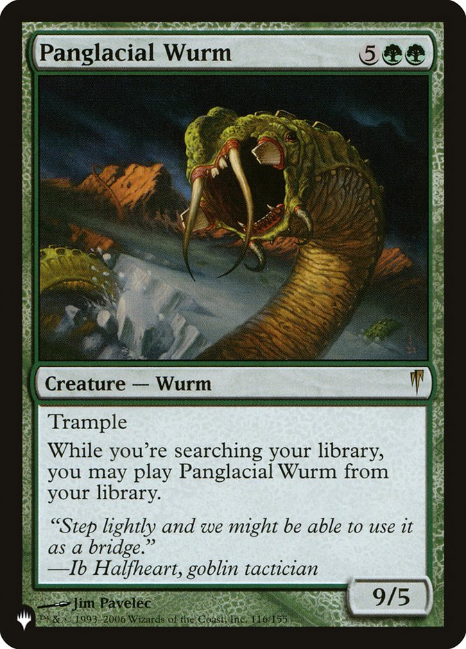 Panglacial Wurm [The List] | Rook's Games and More
