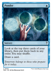 Ponder (White Border) [Mystery Booster 2] | Rook's Games and More