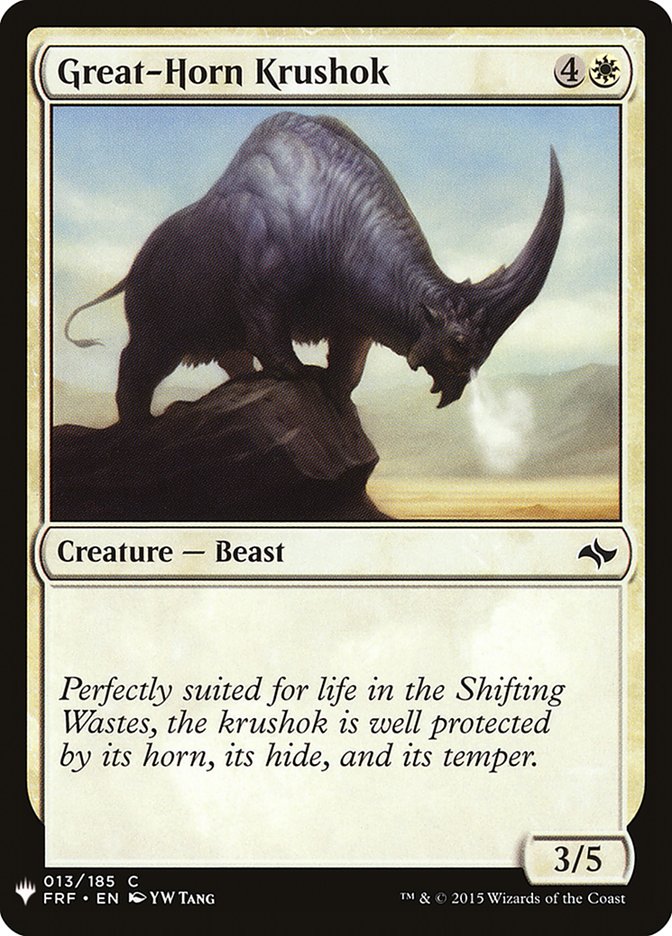 Great-Horn Krushok [Mystery Booster] | Rook's Games and More