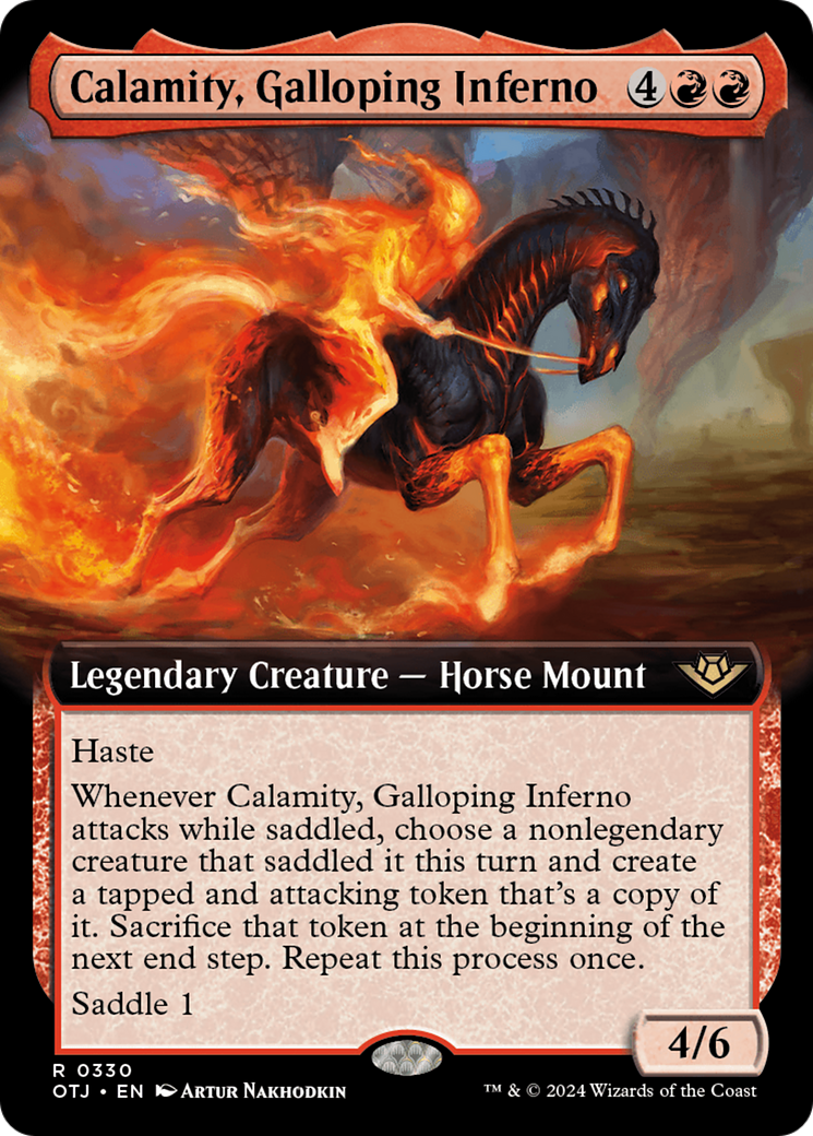 Calamity, Galloping Inferno (Extended Art) [Outlaws of Thunder Junction] | Rook's Games and More