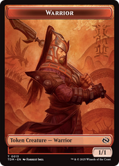 Goblin // Warrior Double-Sided Token [Tarkir: Dragonstorm Tokens] | Rook's Games and More