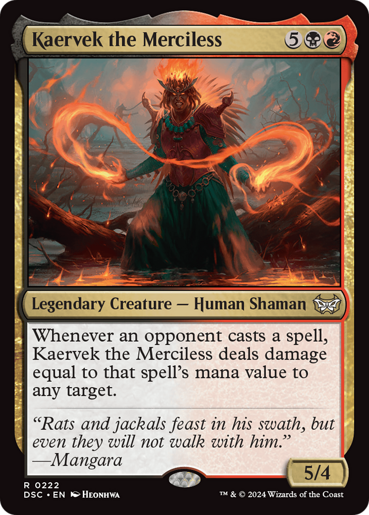 Kaervek the Merciless [Duskmourn: House of Horror Commander] | Rook's Games and More
