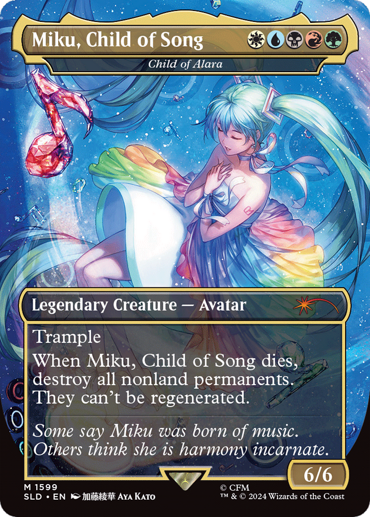 Miku, Child of Song - Child of Alara (Rainbow Foil) [Secret Lair Drop Series] | Rook's Games and More