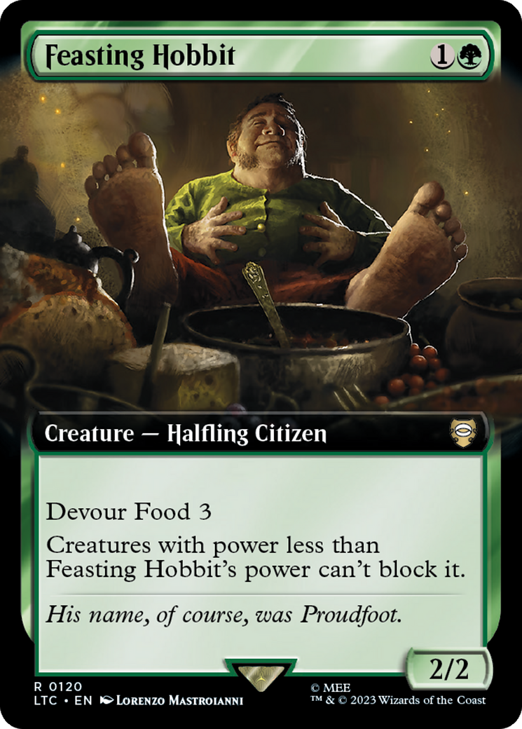 Feasting Hobbit (Extended Art) [The Lord of the Rings: Tales of Middle-Earth Commander] | Rook's Games and More