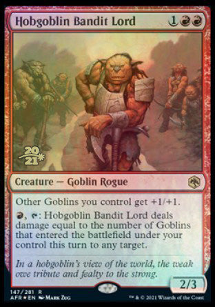Hobgoblin Bandit Lord [Dungeons & Dragons: Adventures in the Forgotten Realms Prerelease Promos] | Rook's Games and More