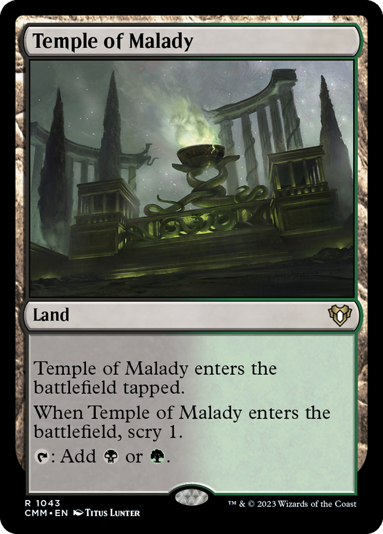 Temple of Malady [Commander Masters] | Rook's Games and More