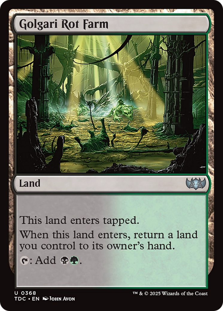 Golgari Rot Farm [Tarkir: Dragonstorm Commander] | Rook's Games and More