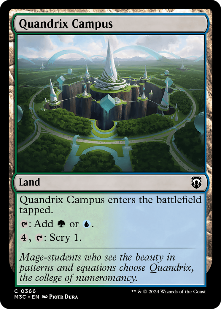 Quandrix Campus (Ripple Foil) [Modern Horizons 3 Commander] | Rook's Games and More