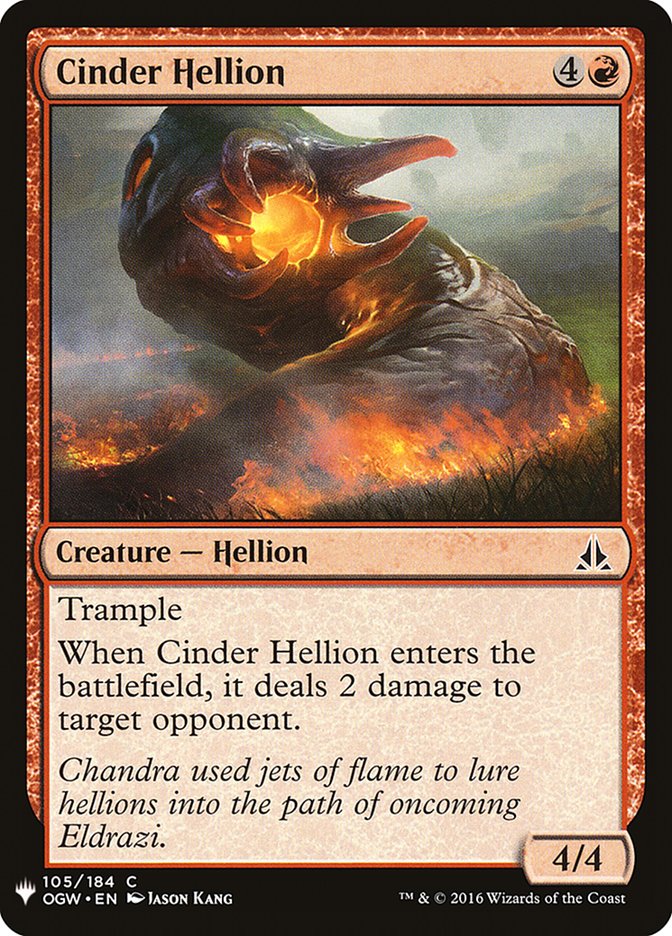 Cinder Hellion [Mystery Booster] | Rook's Games and More