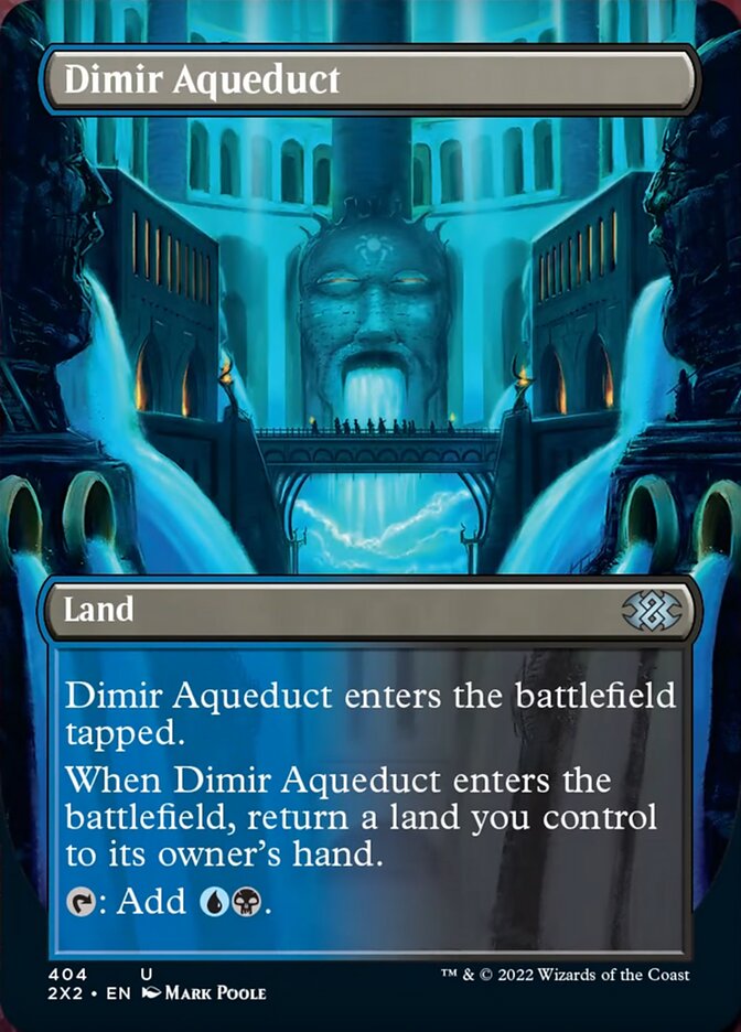 Dimir Aqueduct (Borderless Alternate Art) [Double Masters 2022] | Rook's Games and More