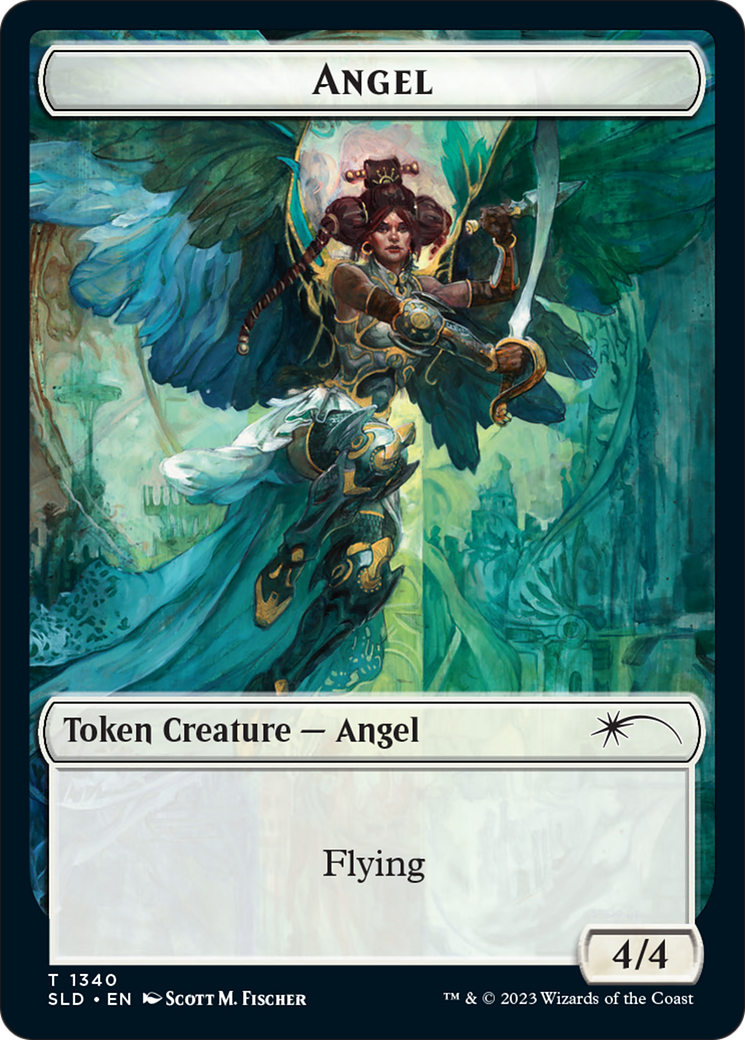 Angel (SLD) // Soldier (GRN) Double-Sided Token [Secret Lair: Angels Tokens] | Rook's Games and More